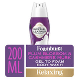 Imperial Leather Relaxing Foamburst Gel To Foam Body Wash Plum Blossom &amp;amp; Cashmere Musk 200ml