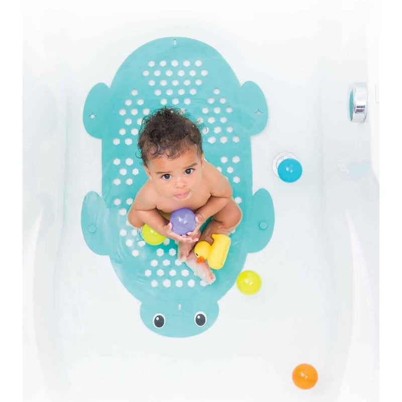 Infantino 2-in-1 turtle bath mat storage basket, UK version
