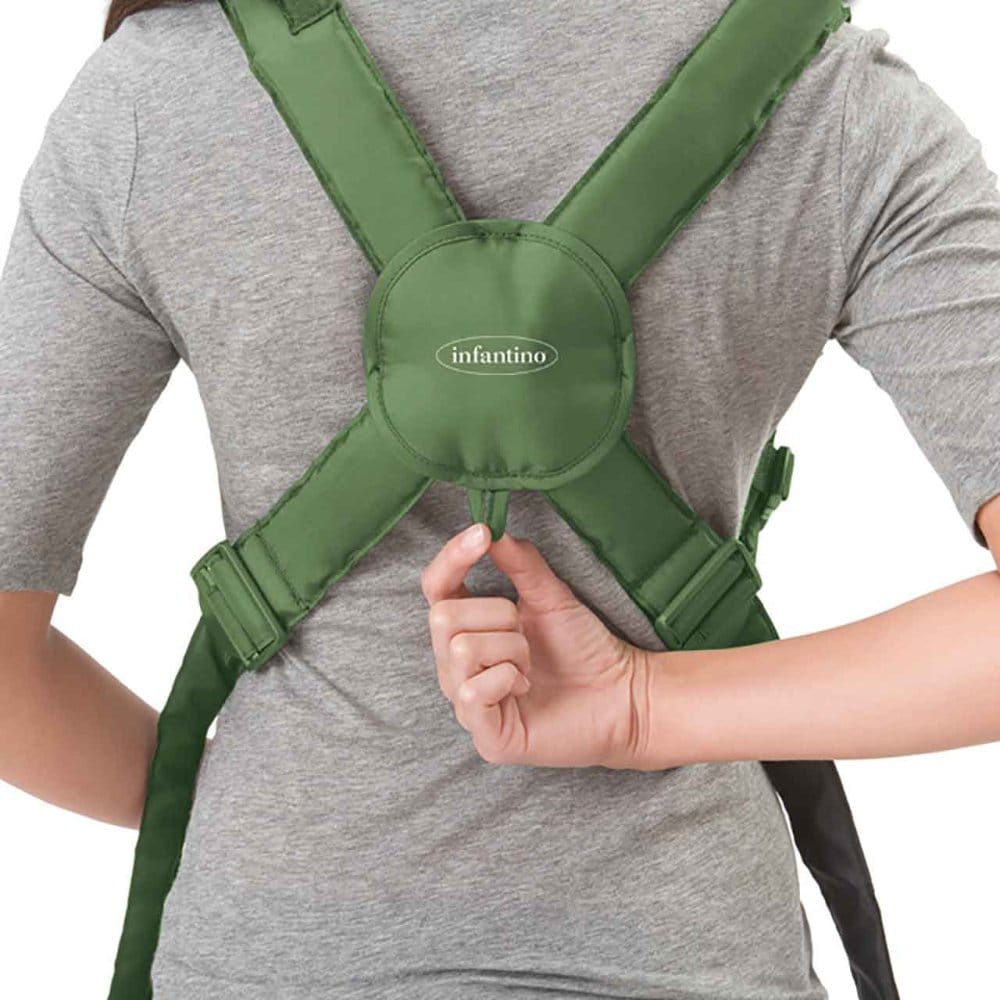 Infantino Swift Classic baby carrier in green, UK version