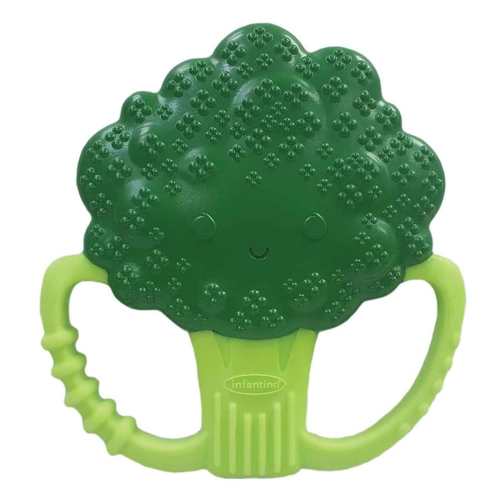 Infantino Lil Nibbles silicone teether broccoli, imported from the UK