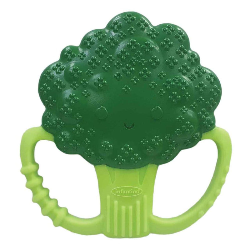 Infantino Lil Nibbles silicone teether broccoli, imported from the UK