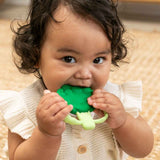Infantino Lil Nibbles silicone teether broccoli, imported from the UK