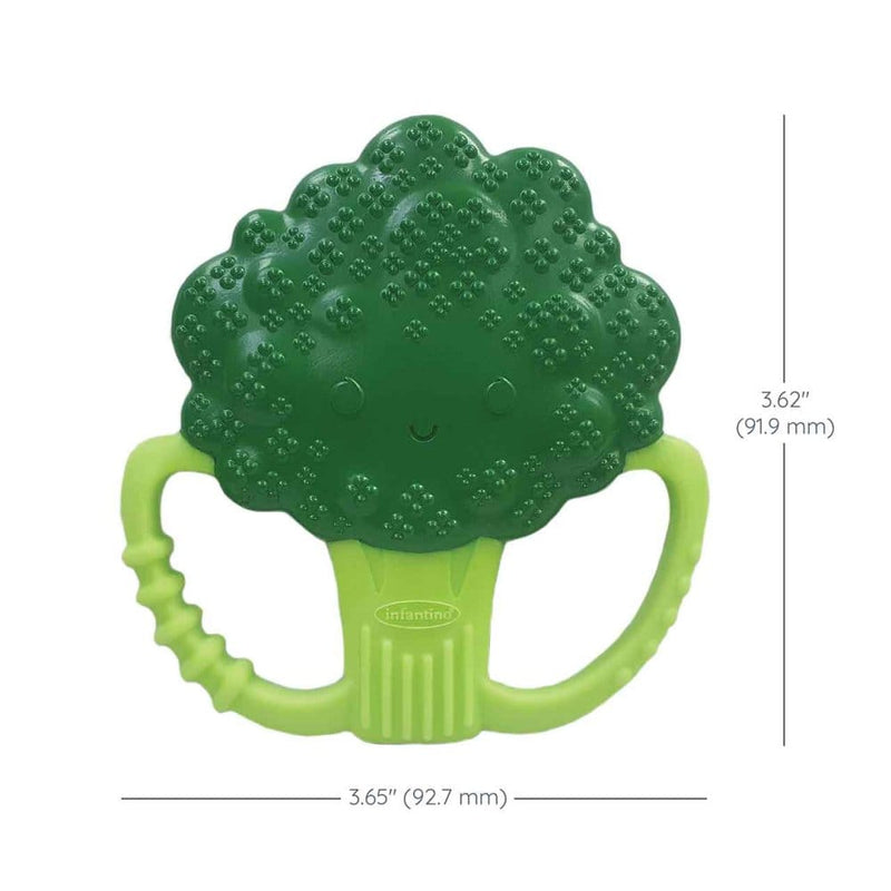 Infantino Lil Nibbles silicone teether broccoli, imported from the UK