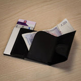 Ötletes RFID kártyatartó pénztárca, fekete
