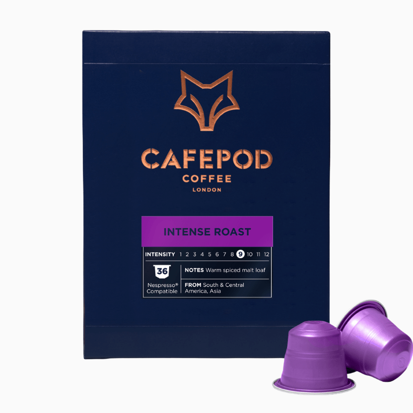 Intense roast coffee pods 36 pod pack, UK version