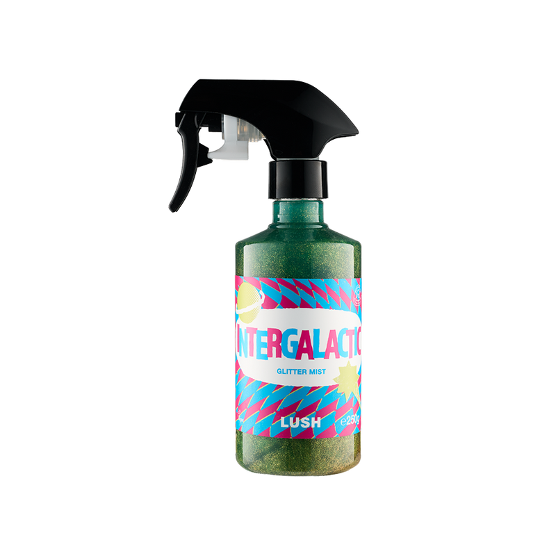 Lush Intergalactic Glitter Mist Spray, imported from the UK