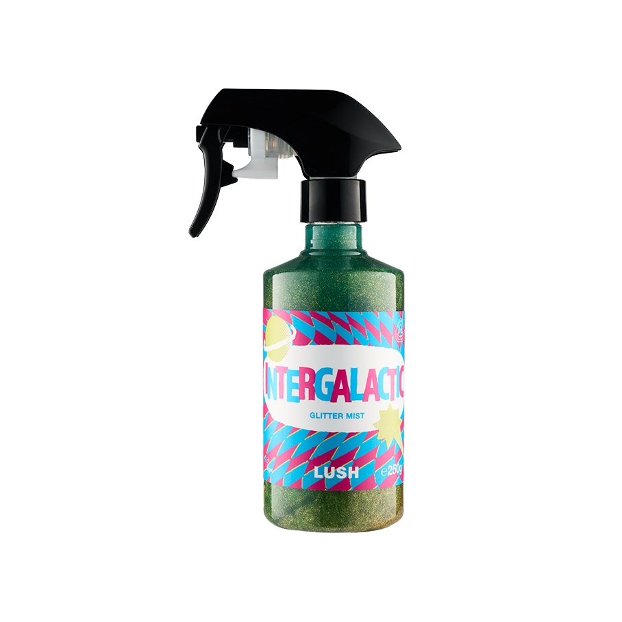 Lush Intergalactic Glitter Mist Spray, imported from the UK