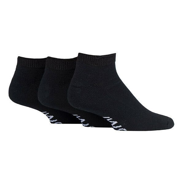 IOMI 3 Pairs Cushioned Trainer Diabetic Socks 6-8.5 UK Black / 3EA