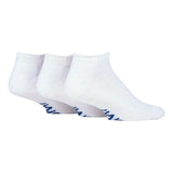 IOMI 3 Pairs Cushioned Trainer Diabetic Socks 6-8.5 UK White / 3EA