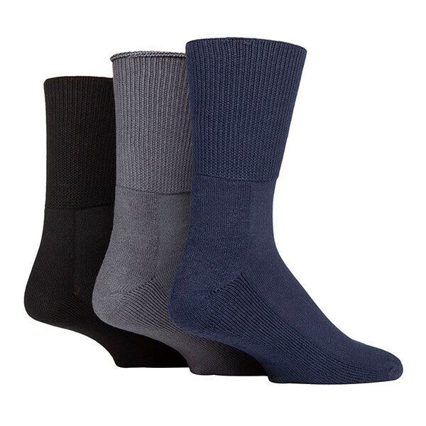 IOMI 3 Pairs Extra Wide Bamboo Diabetic Socks 12-14 UK BNG / 3EA