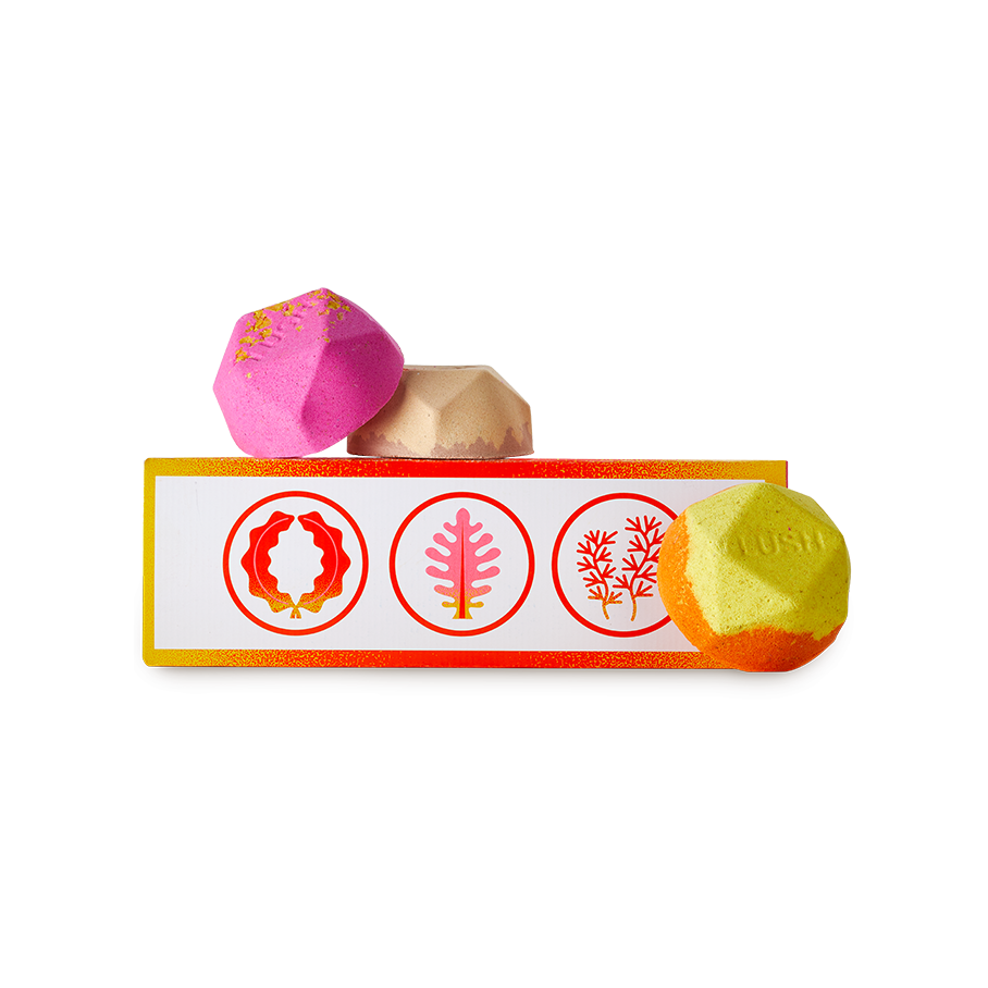Lush Ippuku Dan warming mini bath bombs gift set - British product
