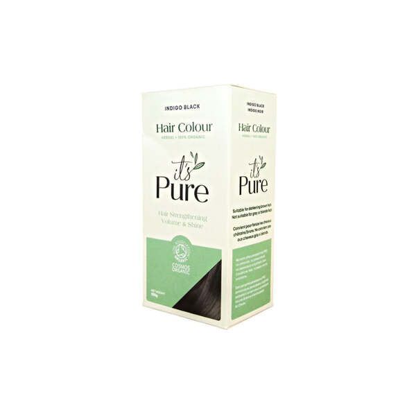 It's Pure Golden Blonde 100% Organic Natural Hair Dye 110g Indigo Black