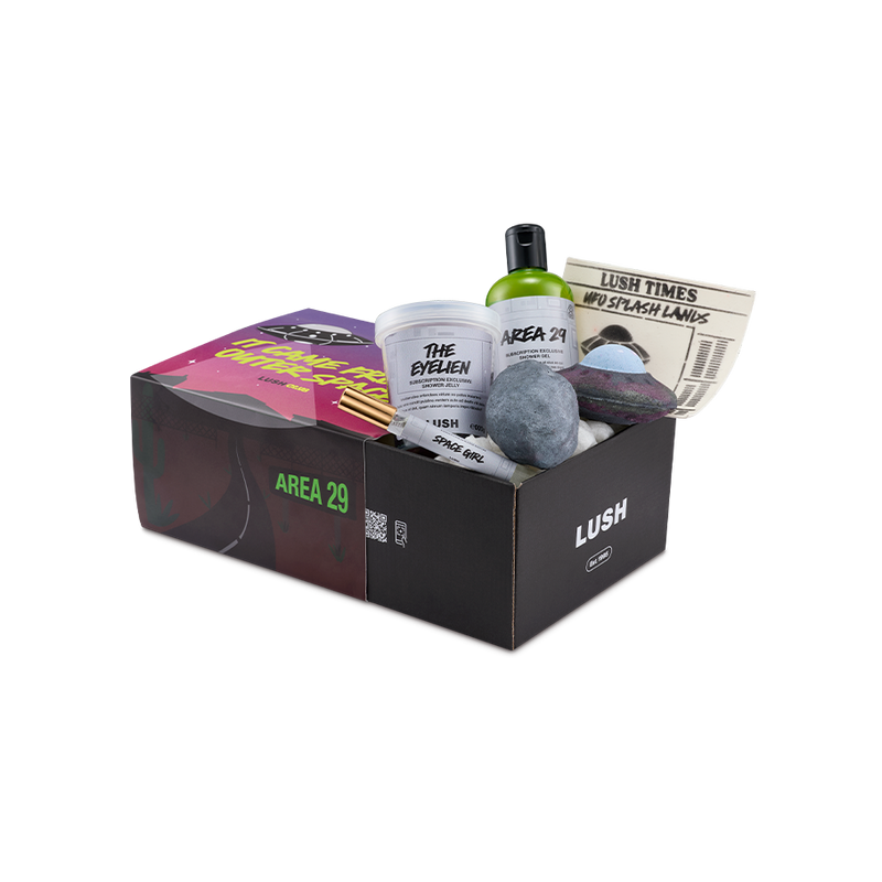 Lush Club subscription box monthly vegan bath and skincare, UK version