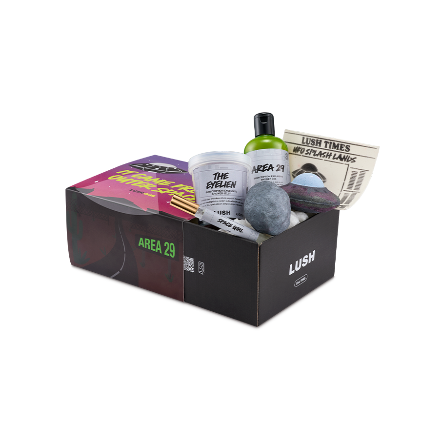 Lush Club subscription box monthly vegan bath and skincare, UK version