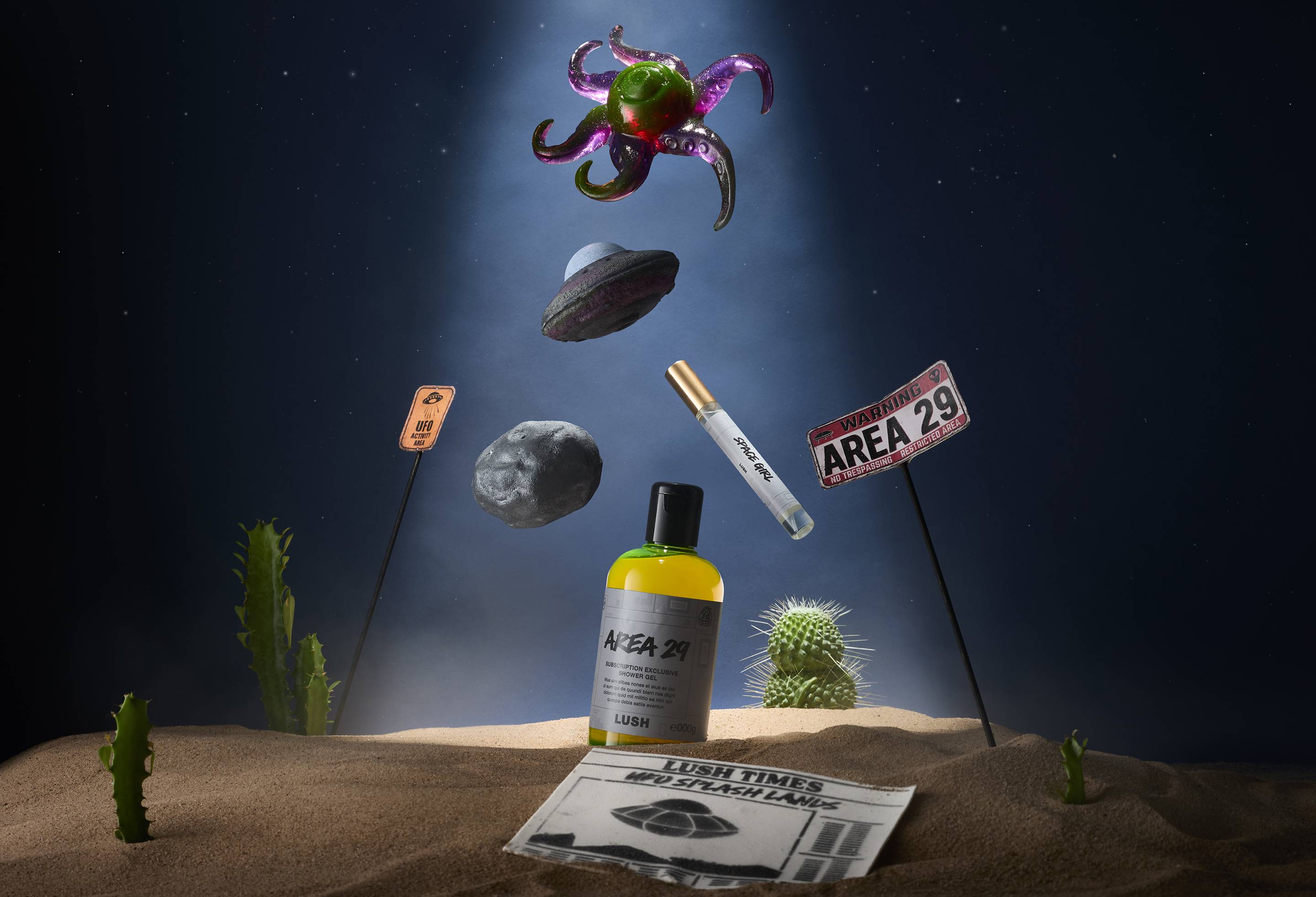 Lush Club subscription box monthly vegan bath and skincare, UK version
