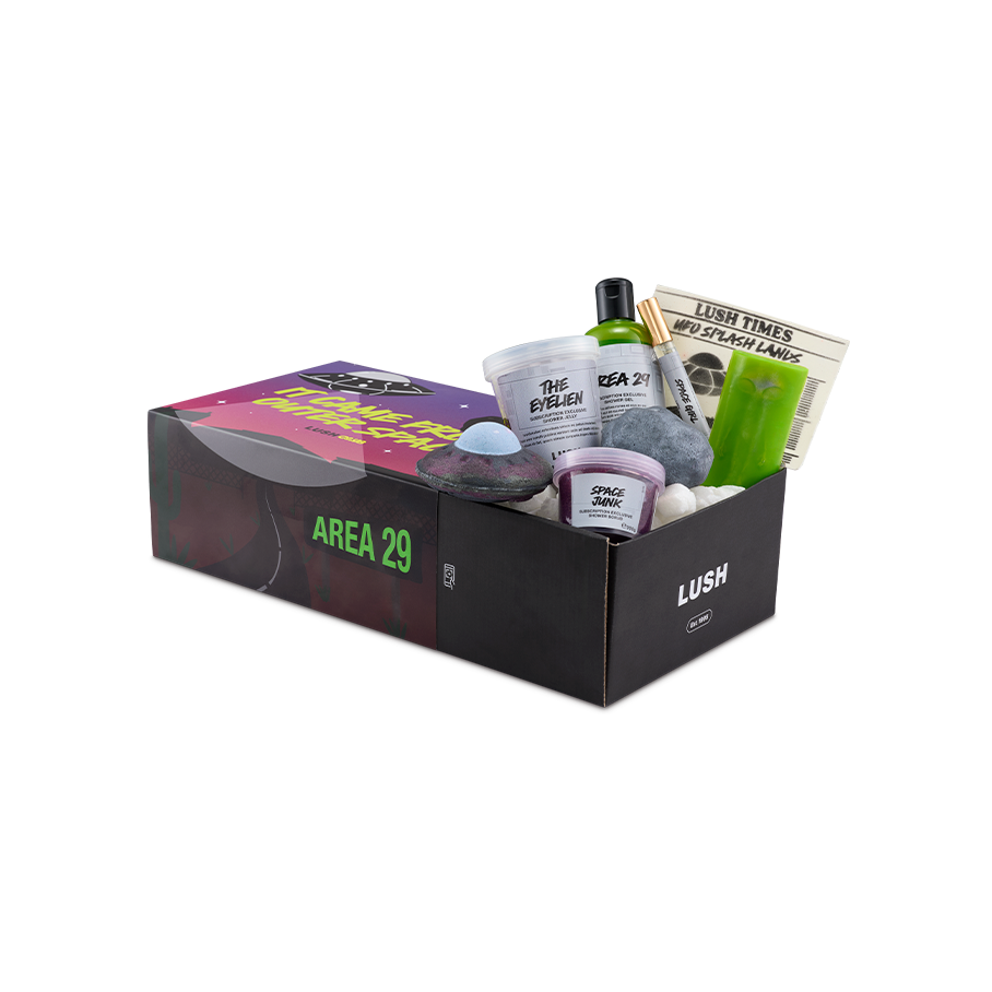 Lush Club XL subscription box with vegan products (British brand)