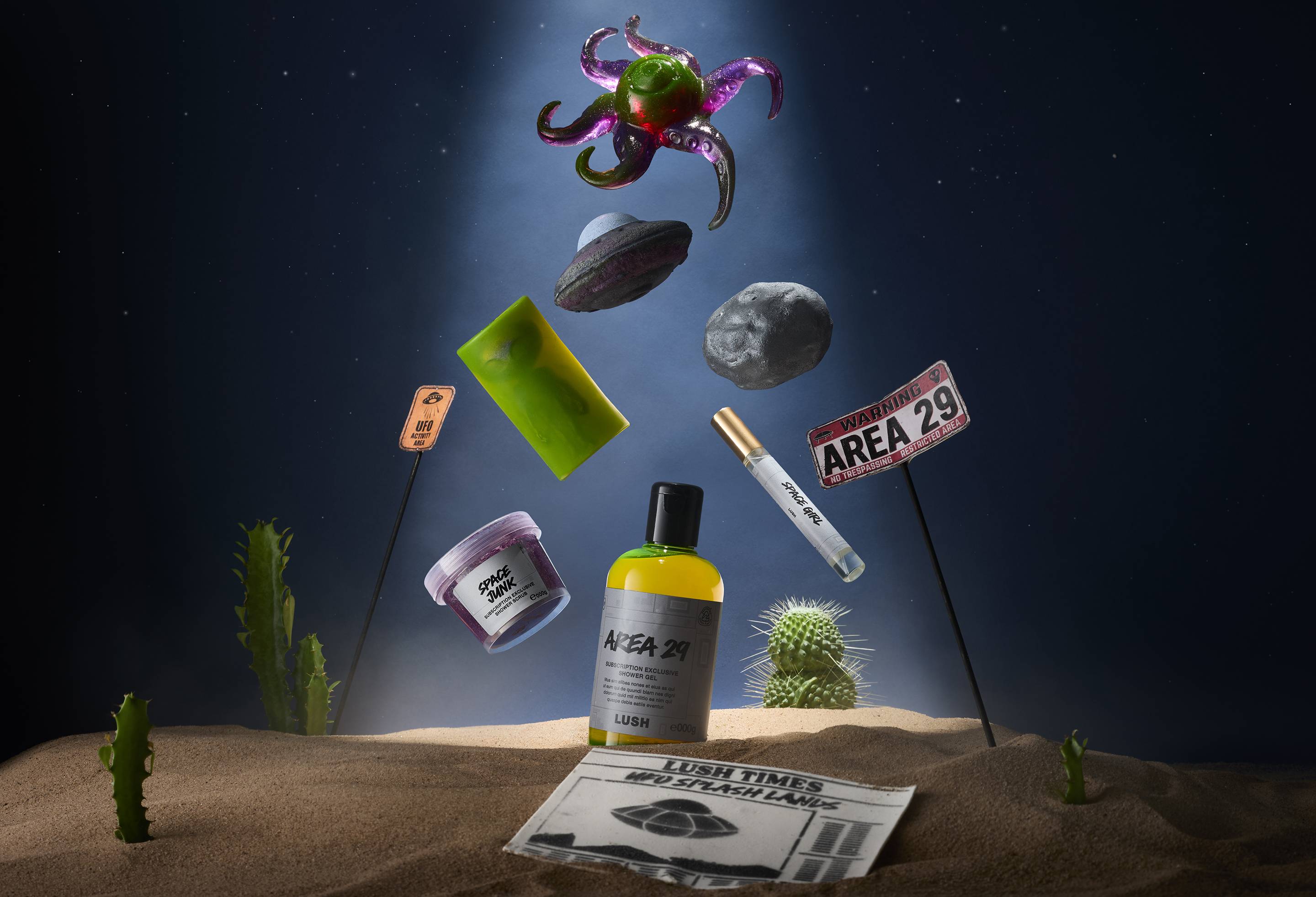 Lush Club XL subscription box with vegan products (British brand)