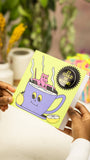 Lush It Could Be Worse greetings card with pin badge, UK version