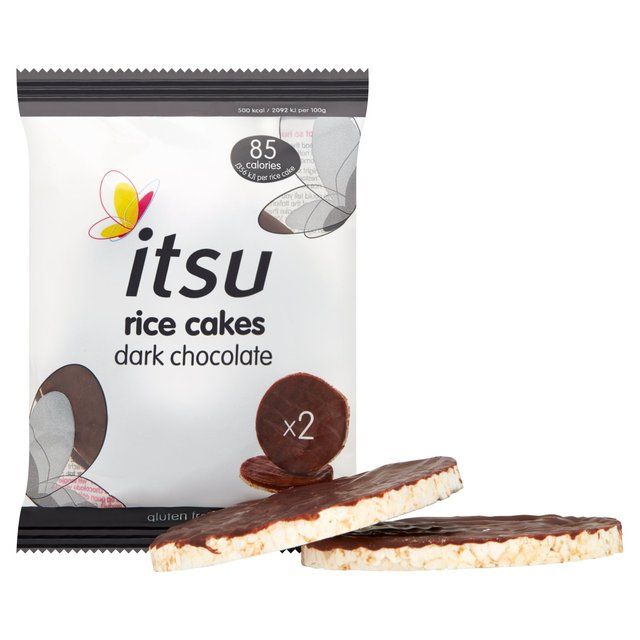 Itsu Dark Chocolate Rice Cakes   34g