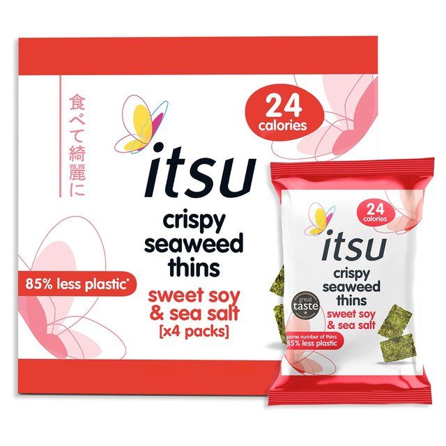 Itsu Seaweed Thins Sweet Soy &amp;amp; Sea Salt Multipack   4 per pack