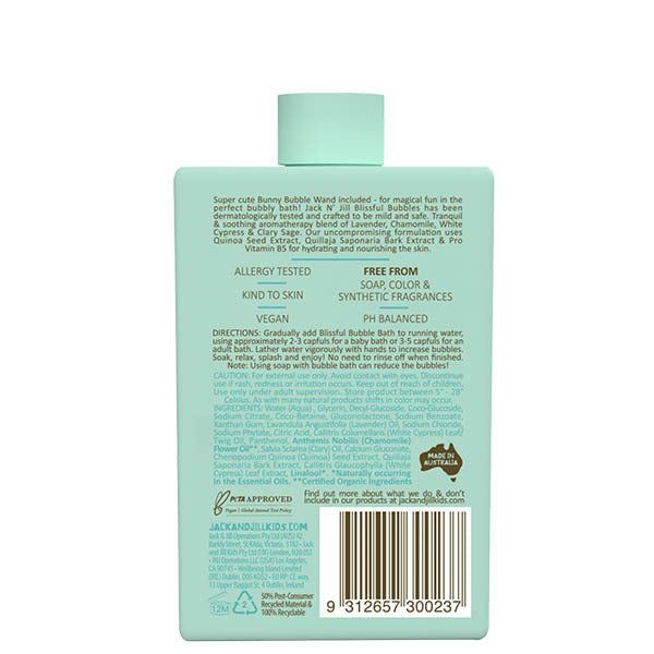 Jack N' Jill Blissful Bubbles Bubble Bath - Natural 300ml