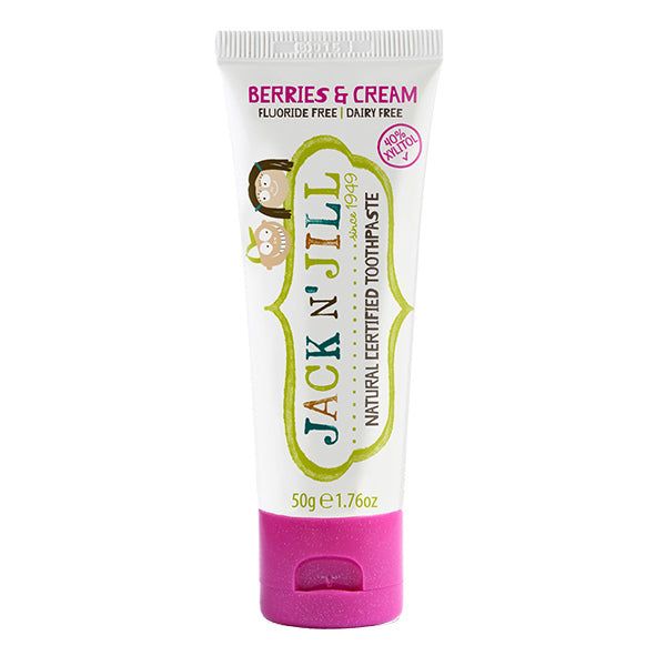 Jack N' Jill Natural Certified Kids Toothpaste Berries&amp;amp;Cream