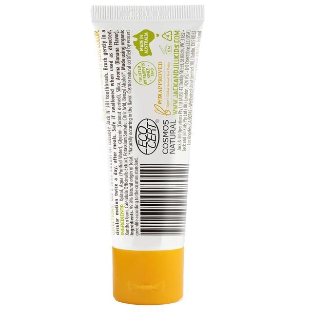 Jack N' Jill Organic Banana Toothpaste with Natural Flavouring   50g