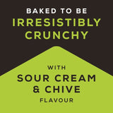 Jacob's Cracker Crisps Sour Cream &amp;amp; Chive Snacks Sharing Bag   150g