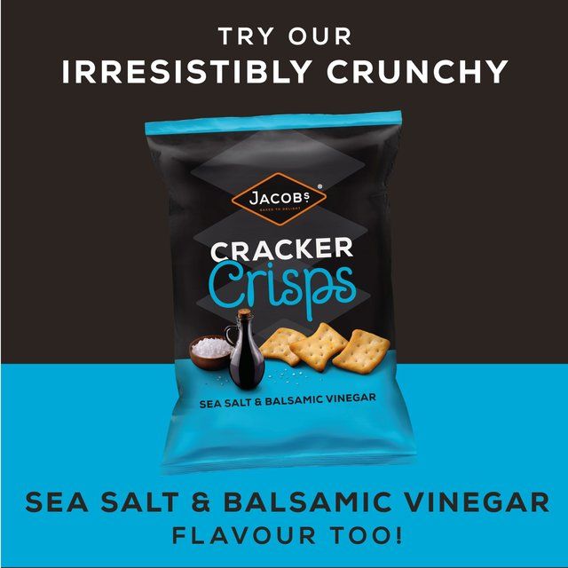 Jacob's Cracker Crisps Sour Cream &amp;amp; Chive Snacks Sharing Bag   150g