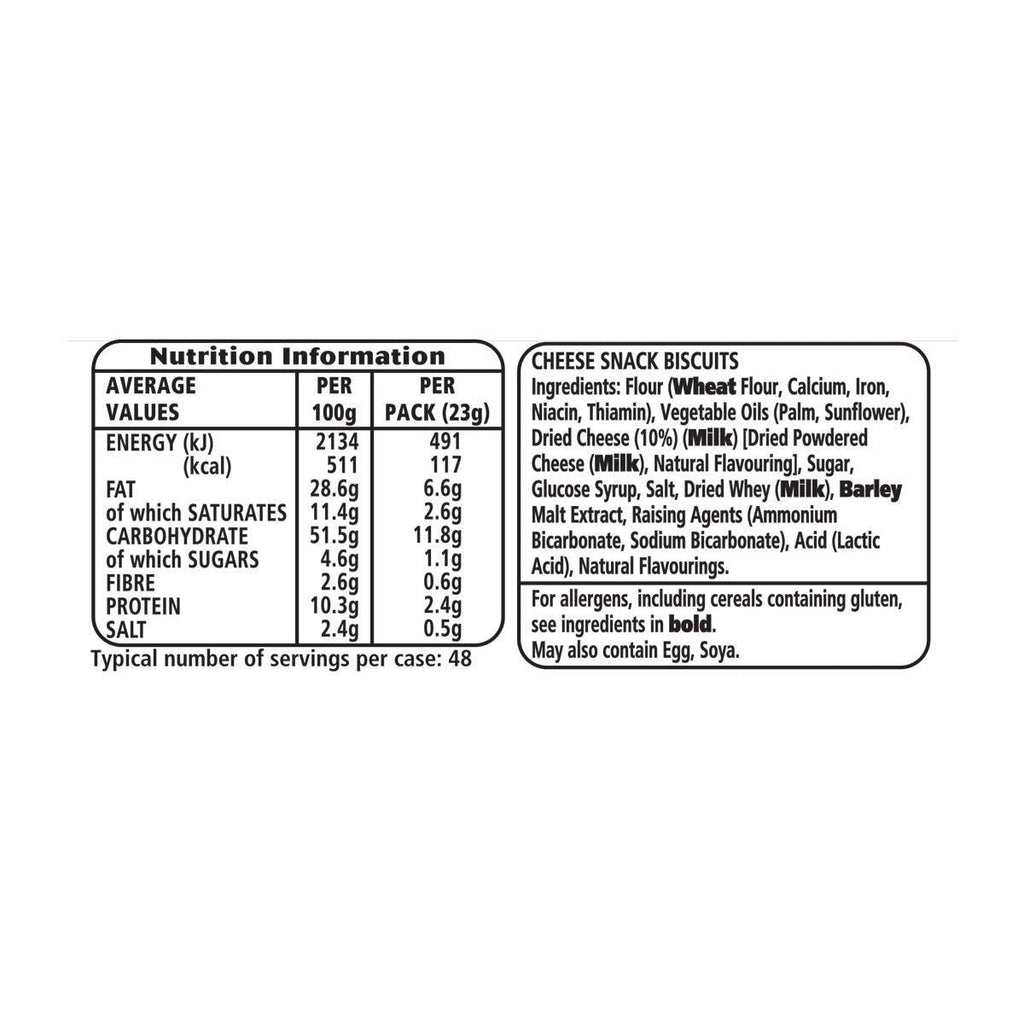 Jacobs Mini Cheddars Original, 48 x 23g