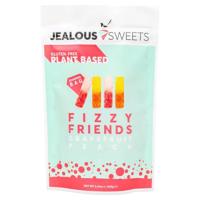 Jealous Sweets Fizzy Lips Sweets Plant-based Gummy Sweets   125g