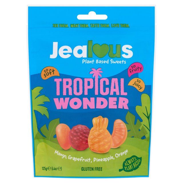 Jealous Sweets Tropical Wonder Plant-based Gummy Sweets   125g