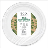 Jena Eco Compostable Strong Plates, 150 Pack