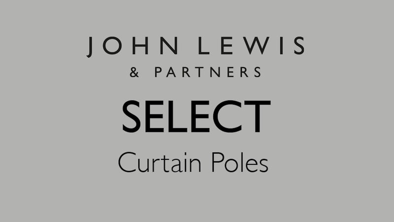 John Lewis eyelet curtain pole with disc finial 25mm (British brand)