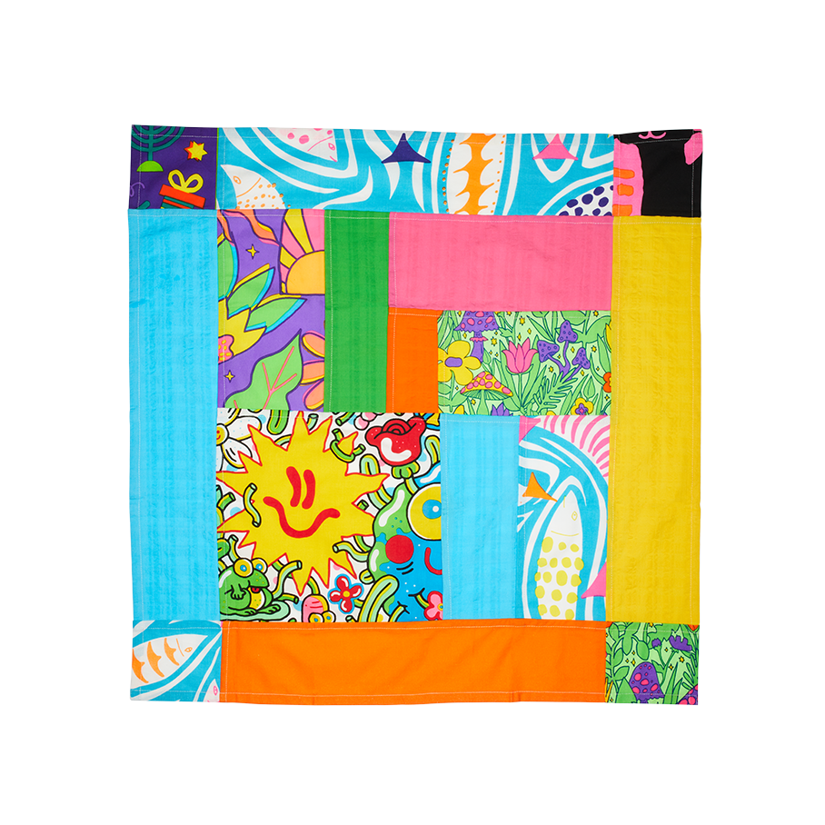 Lush Jogakbo knot wrap gift wrapping, UK version