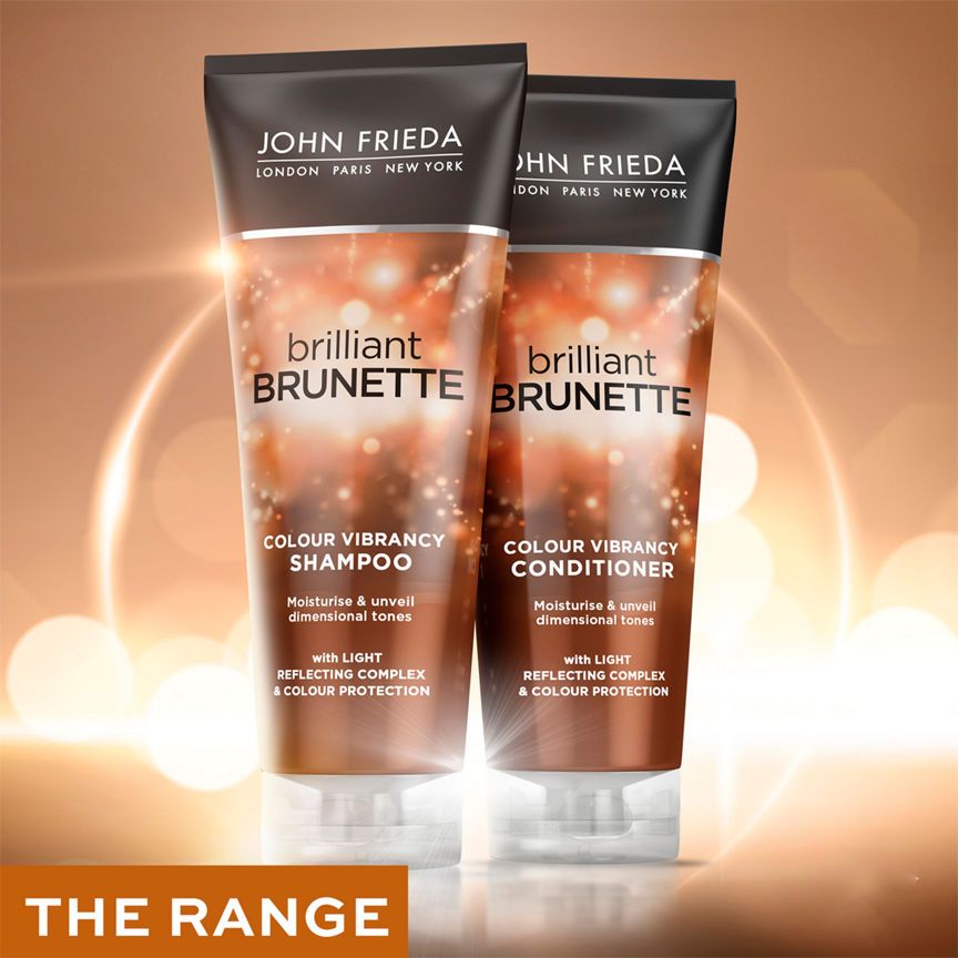 John Frieda Brilliant Brunette Colour Protecting Moisturising Shampoo