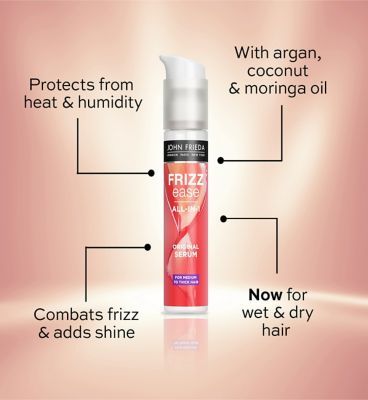 John Frieda Frizz Ease alt-i-1 originalt serum 50 ml for middels til tykt hår