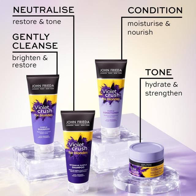 John Frieda Sheer Blonde Correcting Purple Shampoo &amp;amp; Conditioner Twin Pack   2 x 500ml