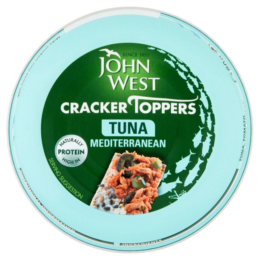 John West Cracker Toppers Middelhavstunfisk