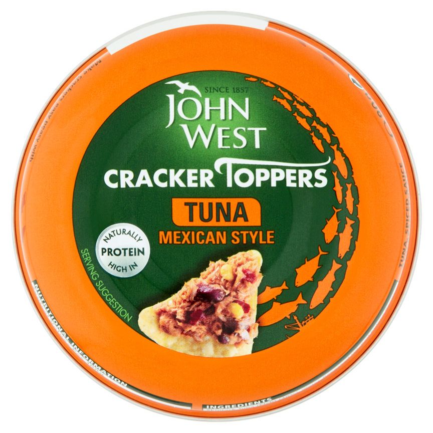 John West Cracker Toppers Tunfisk meksikansk stil