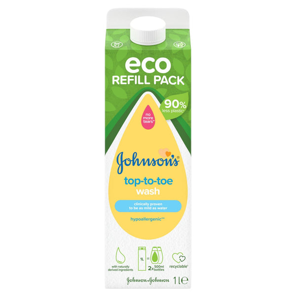 Johnson's® Baby Top To Toe Wash Eco Refill Pack 1L – McGrocer