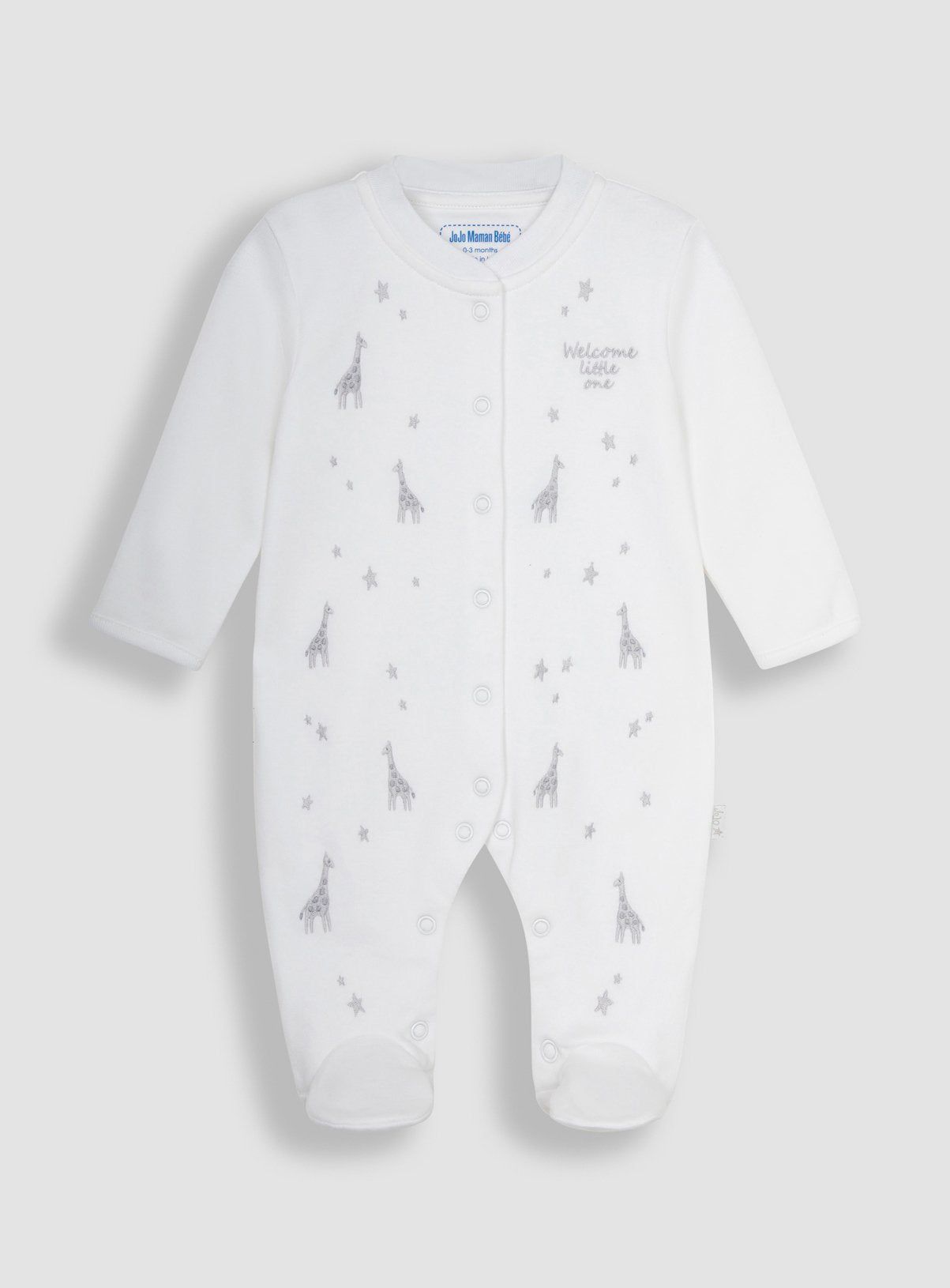 JOJO MAMAN B&amp;Eacute;B&amp;Eacute; 2 Piece Welcome Little One Sleepsuit &amp;amp; Jacket Set 6-9 months
