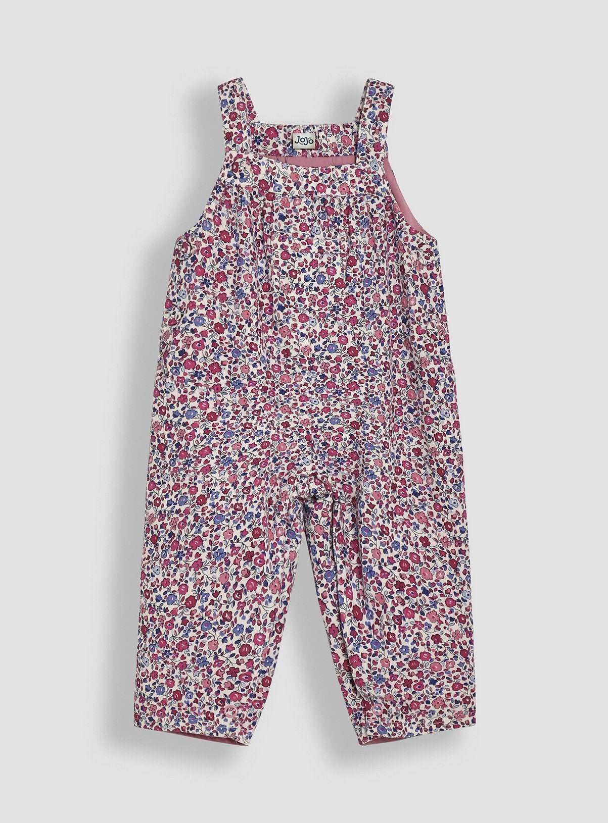 JOJO MAMAN B&amp;Eacute;B&amp;Eacute; Ditsy Floral Dungarees Up To 3 mths