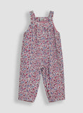 JOJO MAMAN B&amp;Eacute;B&amp;Eacute; Ditsy Floral Dungarees Up To 3 mths