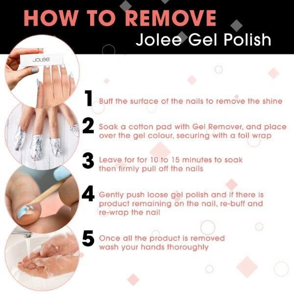 JoLee No Wipe átlátszó fedőlakk gél körömlakkhoz 10ml