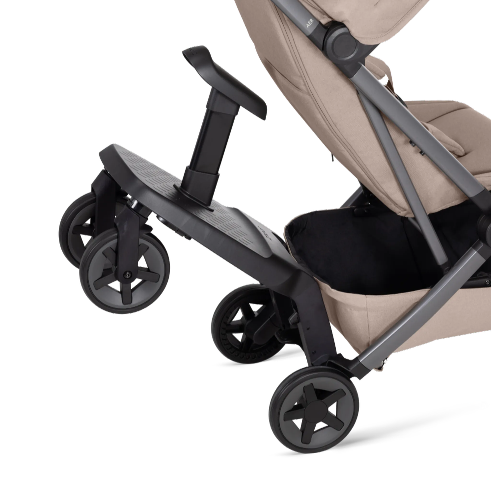 Joolz Aer2 footboard with seat for pushchair, imported from the UK