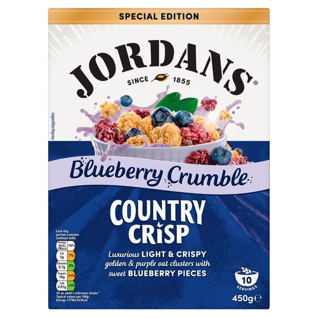 Jordans Blueberry Crumble Ltd Ed Country Crisp   450g