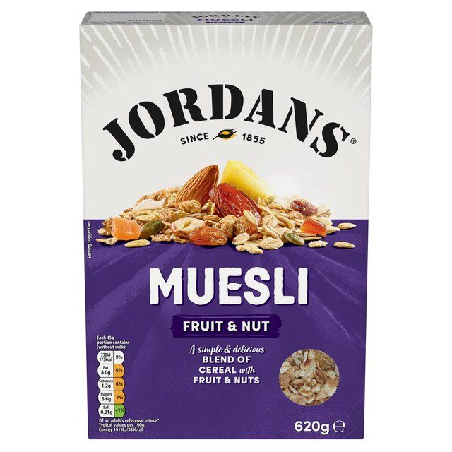 Jordans Fruit &amp; Diós müzli reggeli gabonapehely 620g