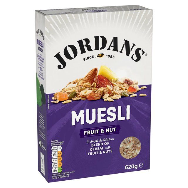 Jordans Fruit &amp; Diós müzli reggeli gabonapehely 620g