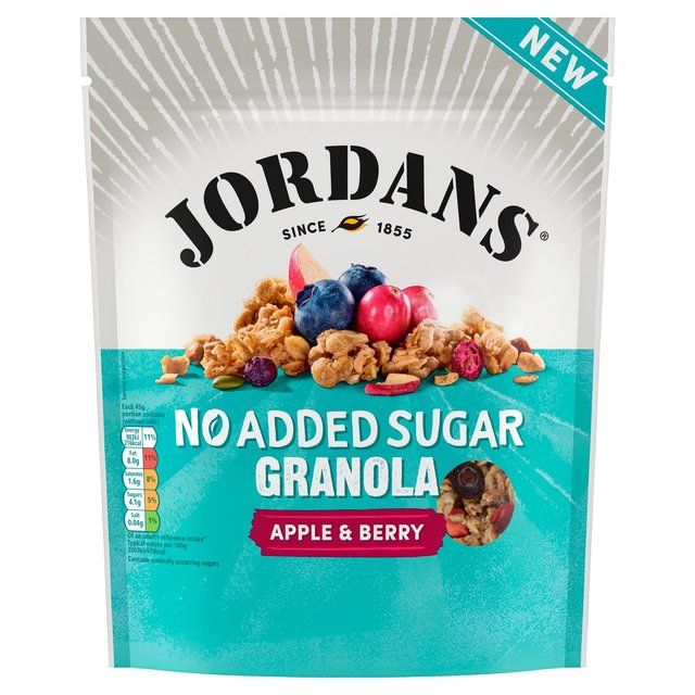 Jordans No Added Sugar Apple & Berry Granola Breakfast Cereal   425g